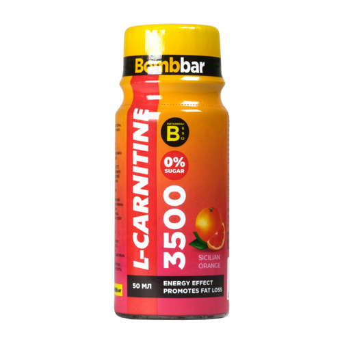 

Энергетический шот Bombbar L-carnitine 3500 со вкусом сицилийского апельсина, 50 мл