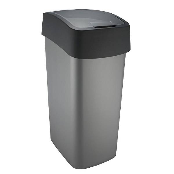 Контейнер для мусора Curver Essentials 45 л графитовый 30х29х43 см - фото 1