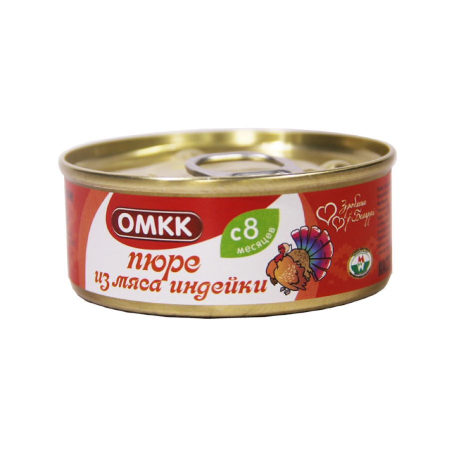 

Пюре ОМКК из мяса индейки, 100 г