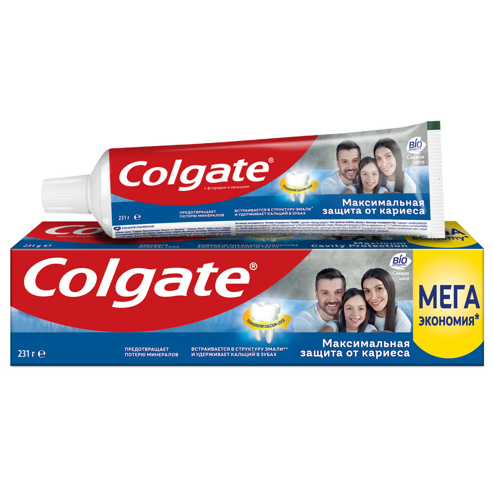 фото Зубная паста colgate максимальная защита от кариеса свежая мята 150 мл