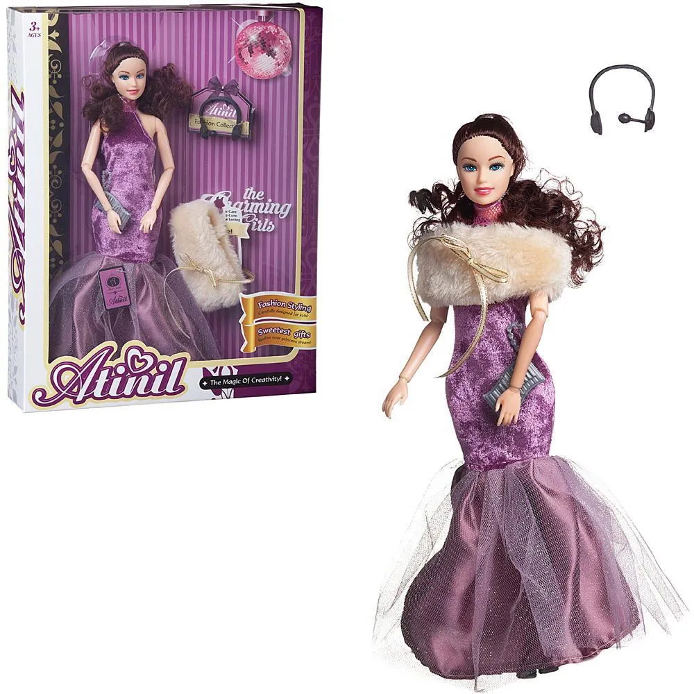 

Кукла JUNFA TOYS Atinil Виновница торжества в платье с накидкой и аксессуарами 28 см