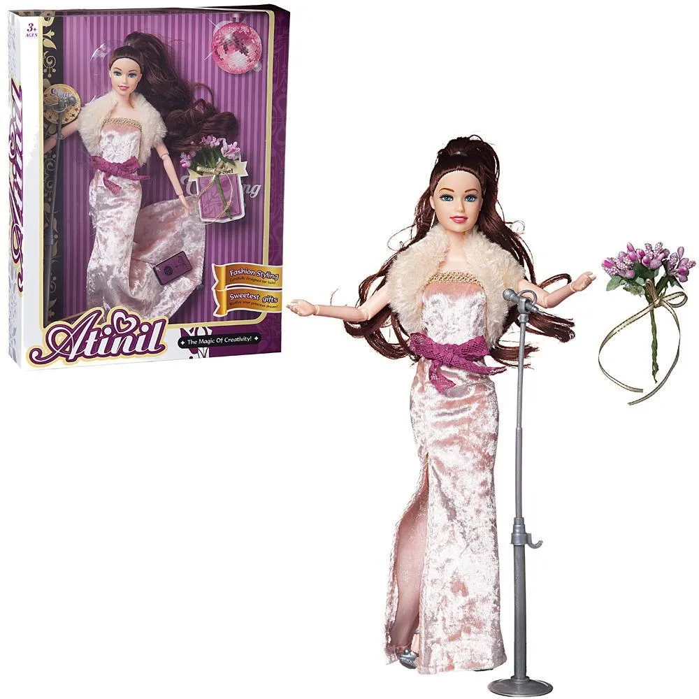 

Кукла JUNFA TOYS Atinil Виновница торжества в платье, со стойкой и аксессуарами 28 см