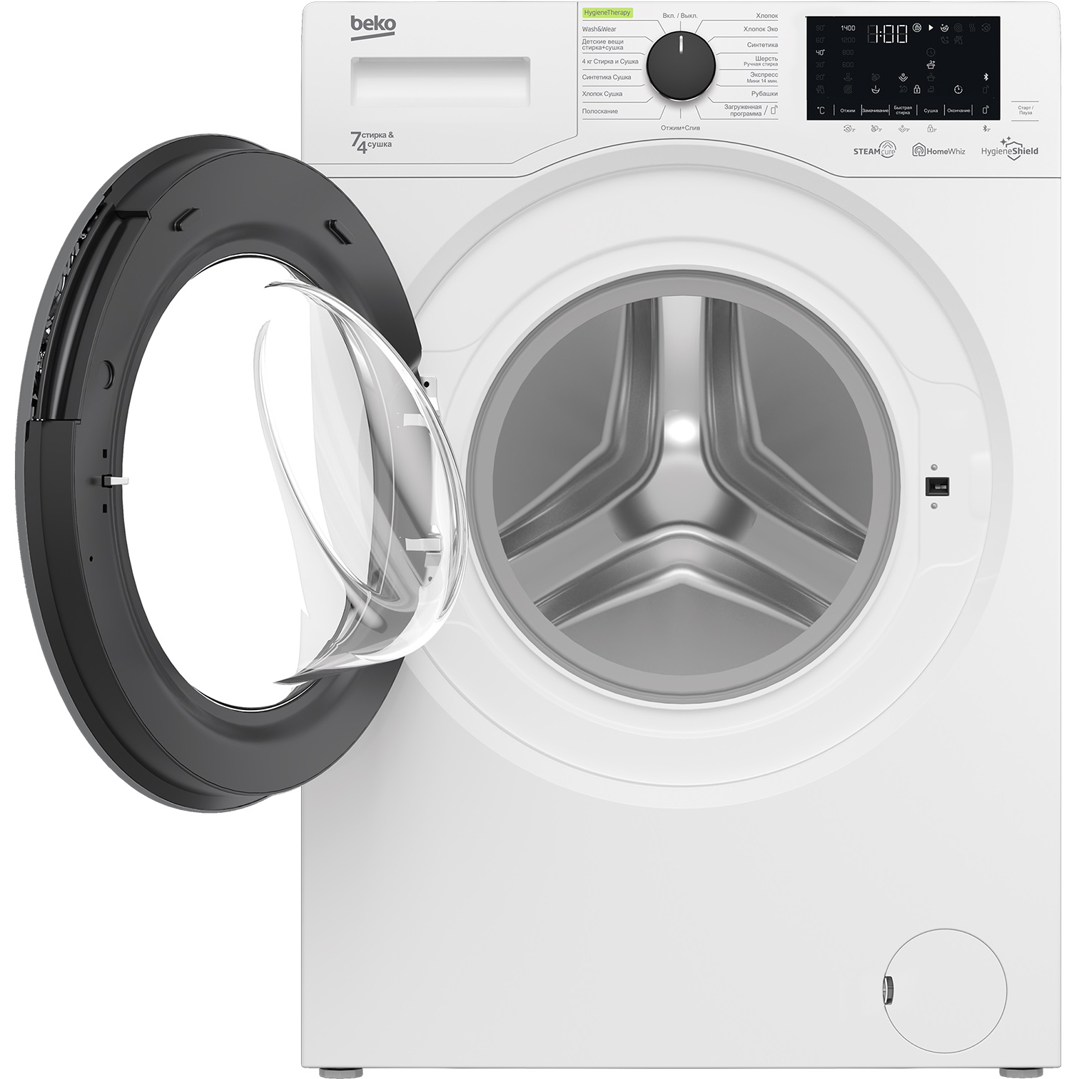 Купить Стирально-сушильная машина BEKO SteamCure HTV7736XSHT - цена: 47990  ₽, характеристики, описание, фото | Boxberry Маркет