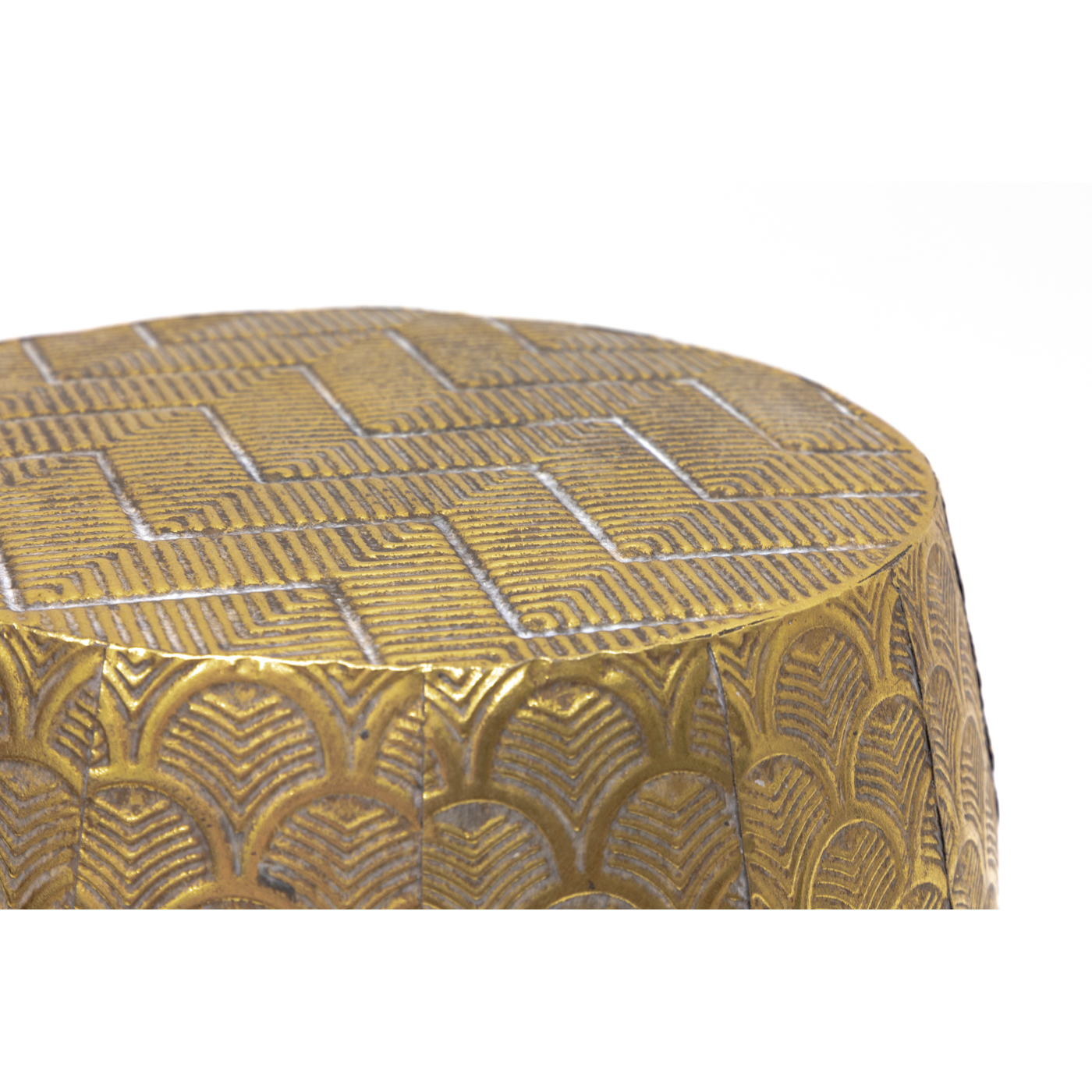 Столик приставной Glasar 36x36x31см, цвет золотой - фото 2