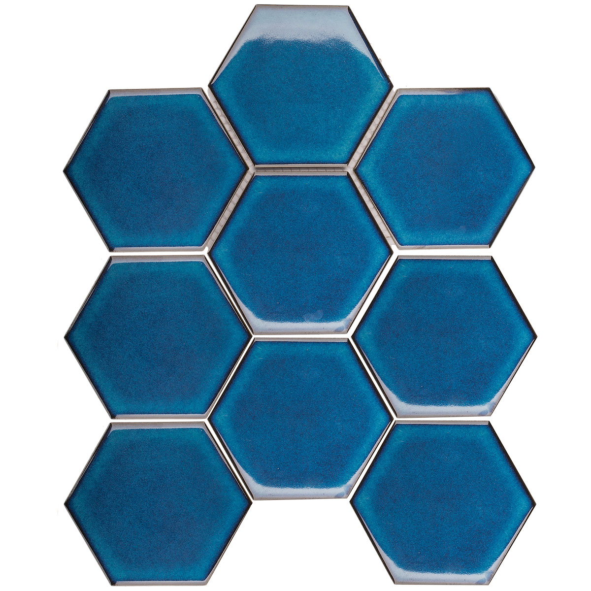 фото Мозаика starmosaic hex.big deep blue glossy 256х295