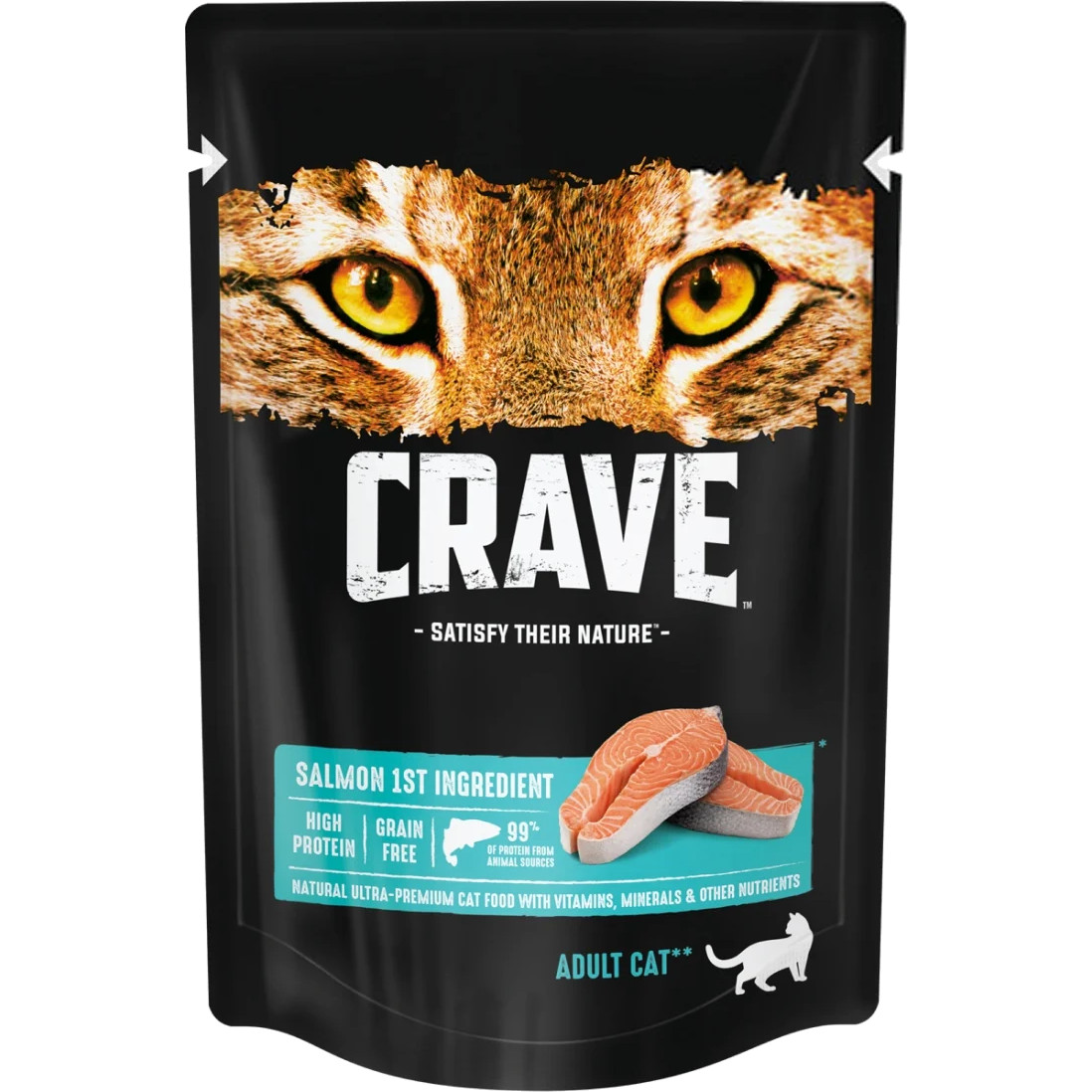 Корм для кошек Crave лосось пауч 70 г