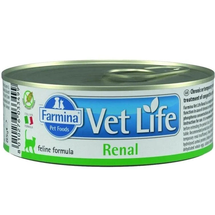 фото Корм для кошек farmina vet life renal при почечной недостаточности 85 г