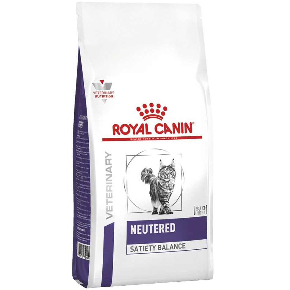 фото Корм для кошек royal canin vet diet neutered satiety balance для поддержания формы после кастрации 1,5 кг