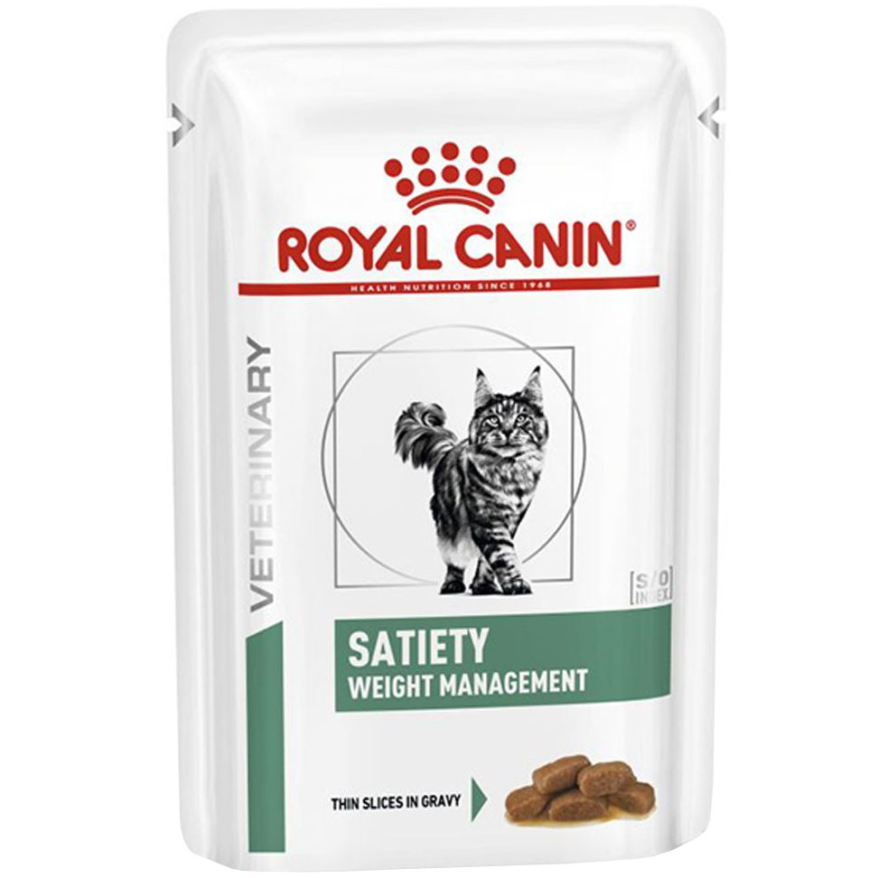 фото Корм для кошек royal canin vet diet satiety weight management при ожирении 85 г