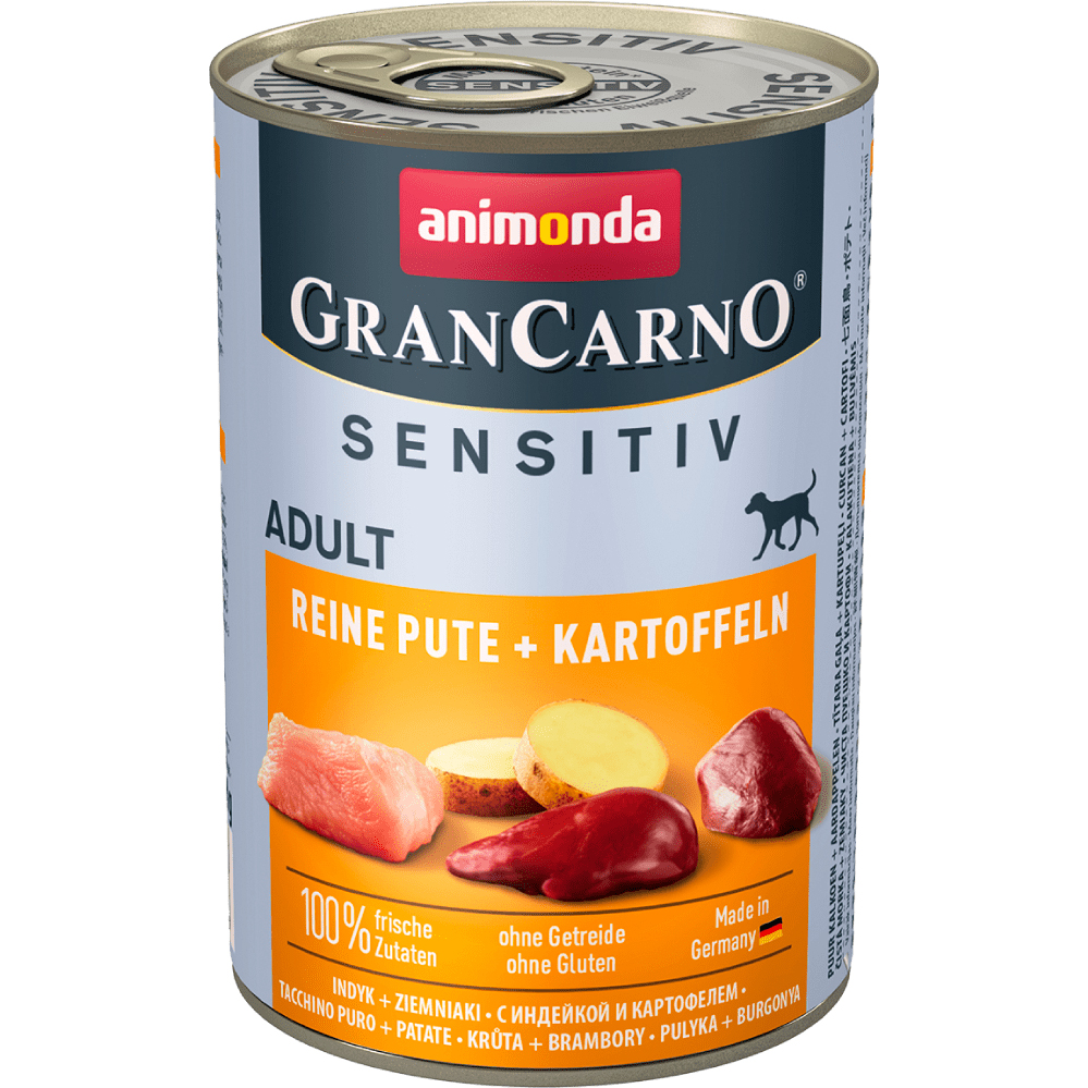 фото Корм для собак animonda gran carno sensitiv индейка с картофелем 400 г