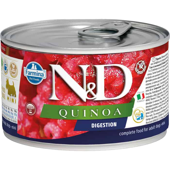Корм для собак Farmina N&D Quinoa Digestion для мелких пород, для поддержки пищеварения с киноа 140 г