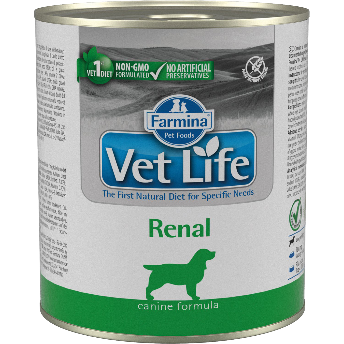 Корм для собак Farmina Vet Life Renal при почечной недостаточности 300 г, размер для всех пород