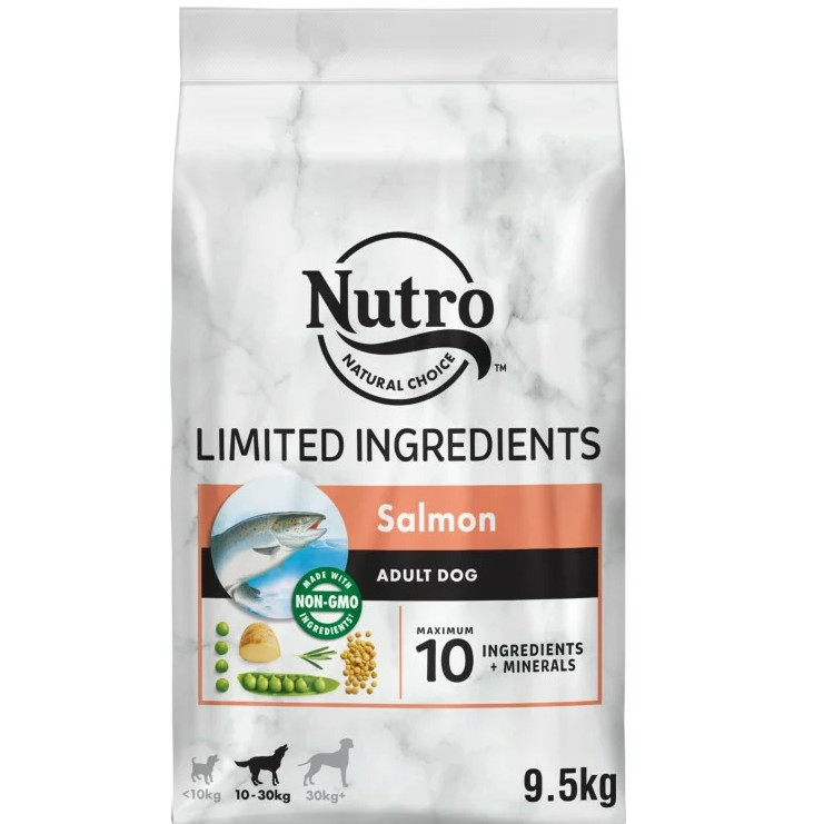 Корм для собак с чувствительным пищеварением Nutro с лососем и экстрактом розмарина 1,4 кг