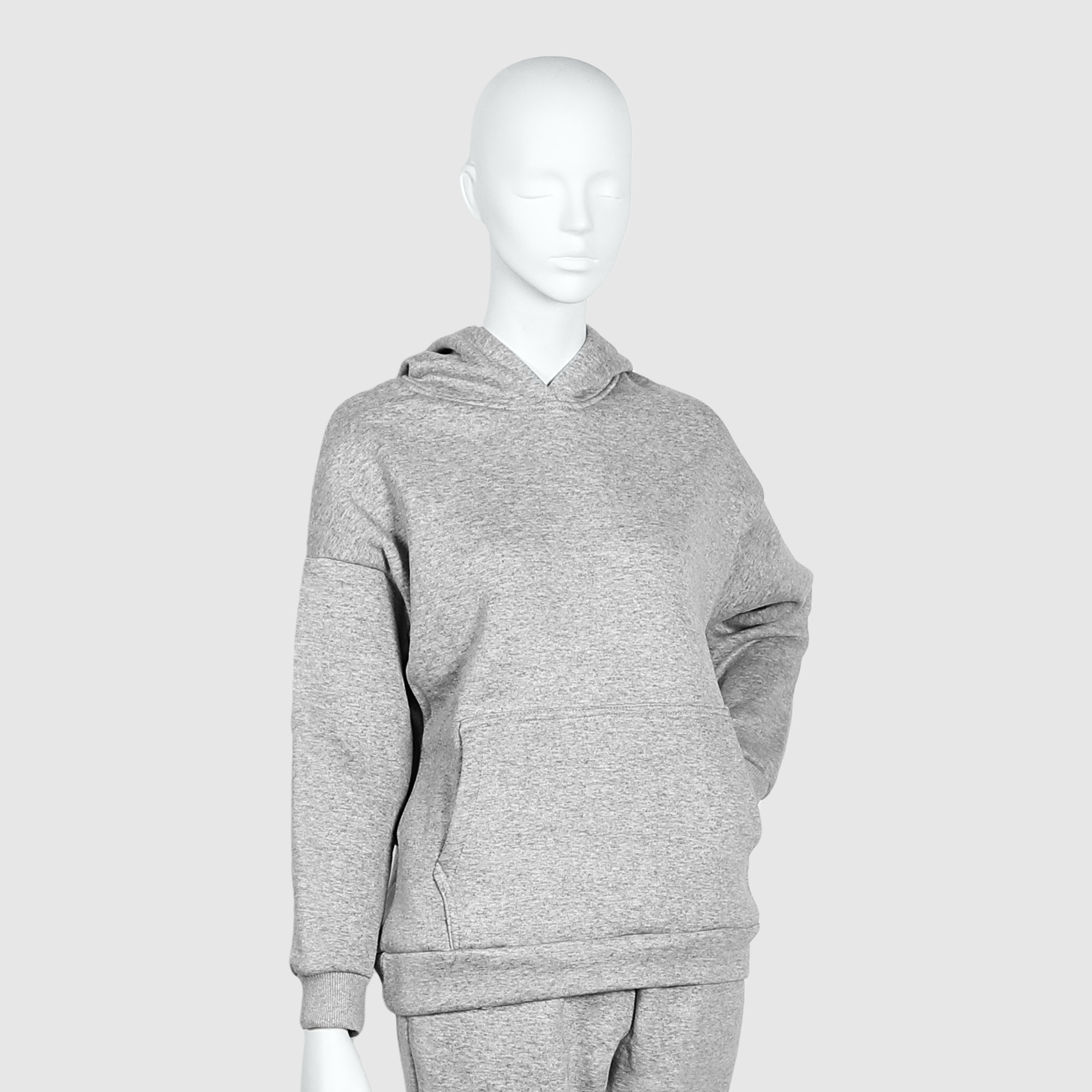 Женская худи Svelly Пенье светло-серое, цвет светло-серый, размер 44 - фото 1