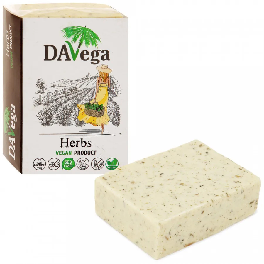 Продукт веганский Davega с зеленью на основе кокосового масла, 170 г