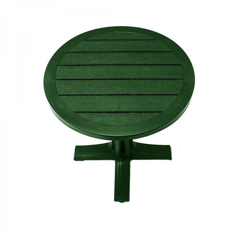 фото Стол круглый элластикпласт "прованс" 80см, темно-зелёный элластик пласт