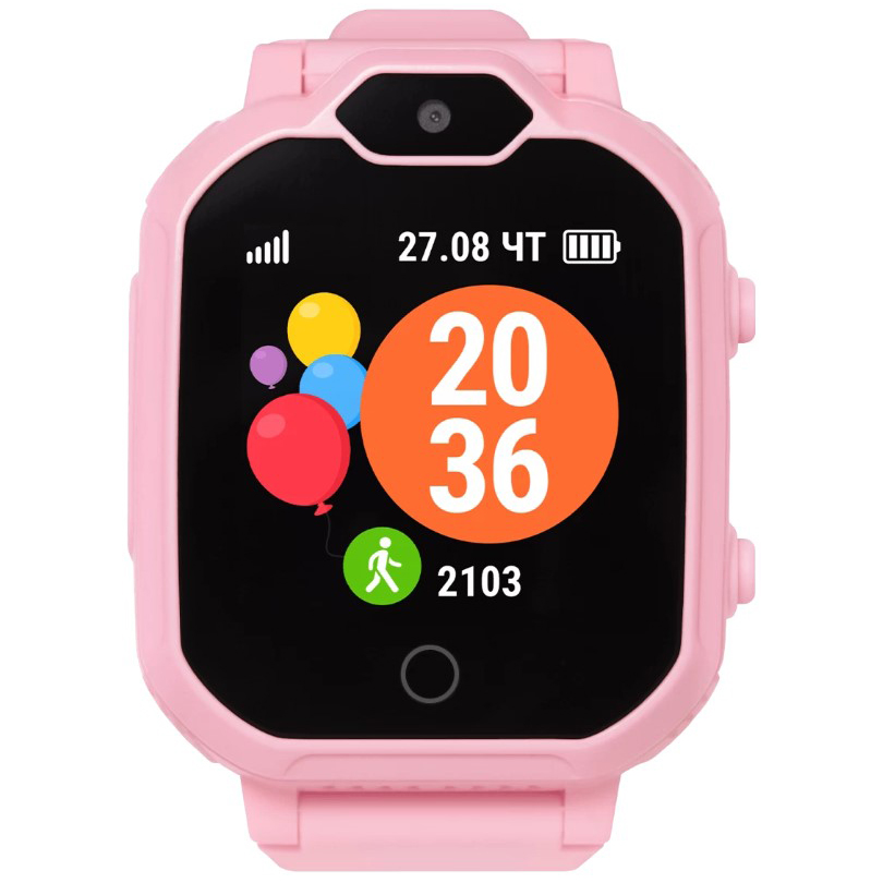 Смарт-часы детские Geozon kids aqua+ pink