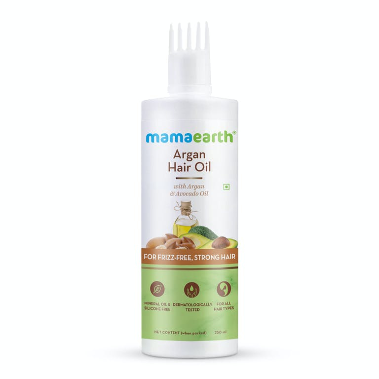 фото Масло для волос mamaearth argan & avocado oil аргановое, 250 мл