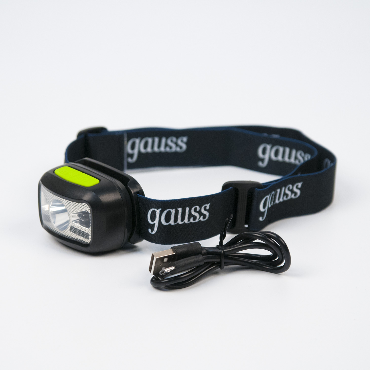 фото Фонарь gauss налобный gfl402 3w 220lm li-ion 1200mah led