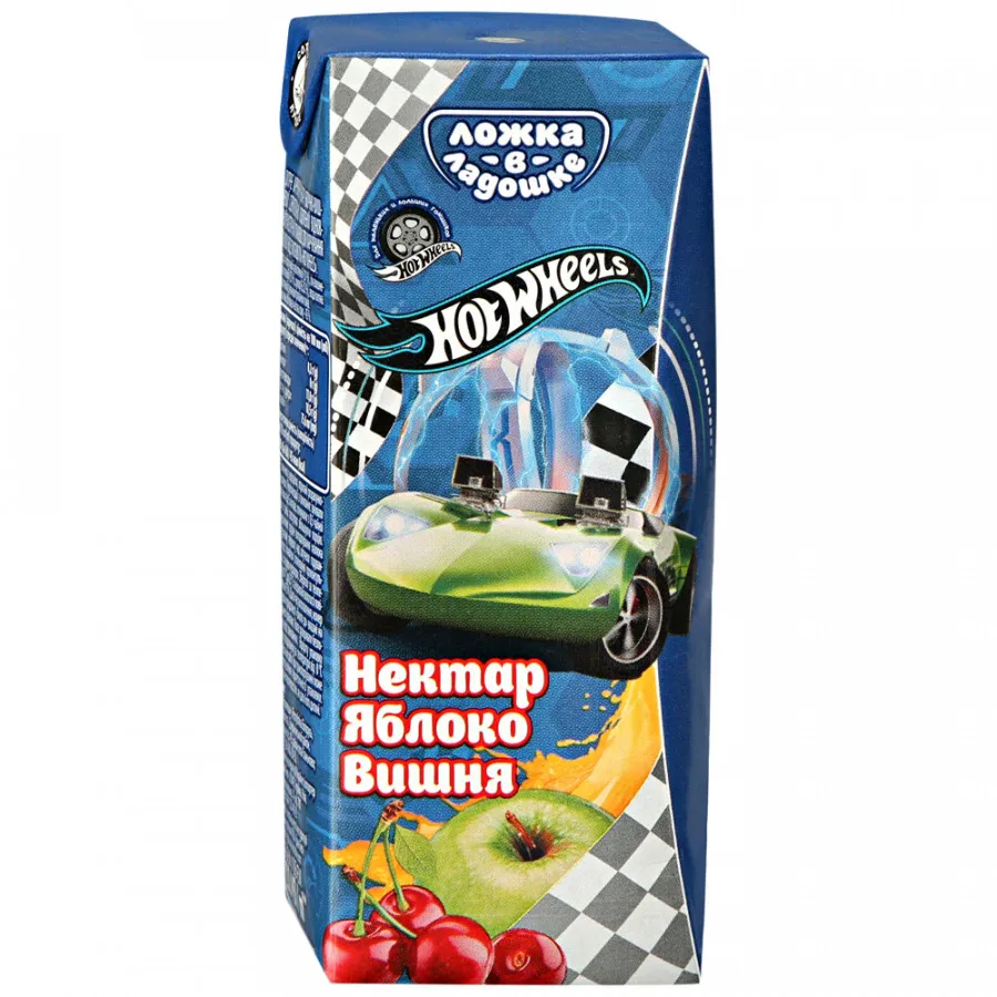 

Нектар Ложка в ладошке Hot Wheels со вкусом яблока и вишни с 5 месяцев, 200 мл