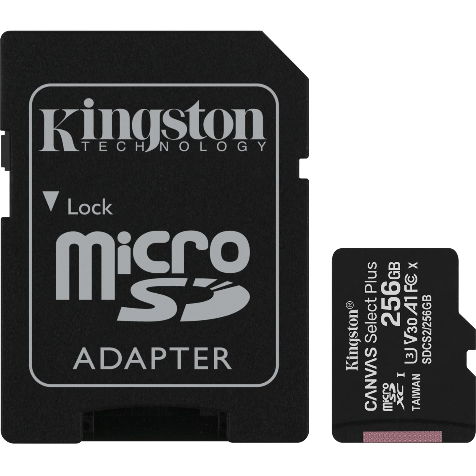 фото Карта памяти kingston canvas select plus 256 гб sdcs2/256gb