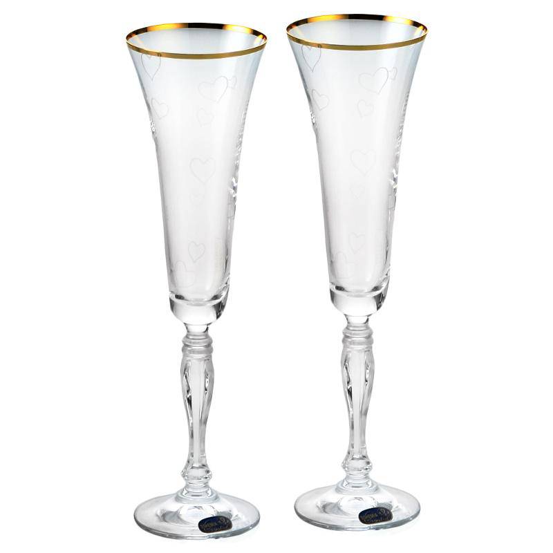 Набор бокалов для шампанского Crystalex Виктория 2 шт - фото 1
