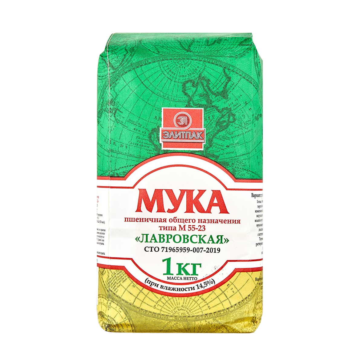 Мука ЭлитПак Лавровская пшеничная, 1 кг