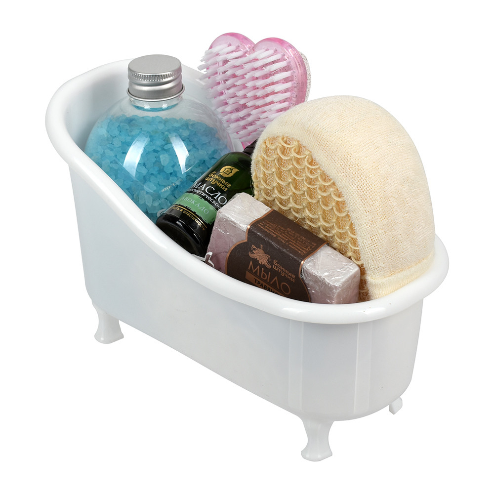 фото Подарочный набор банные штучки рандеву, 5 предметов, мочалка, мыло, соль для ванны, пемза, масло.
