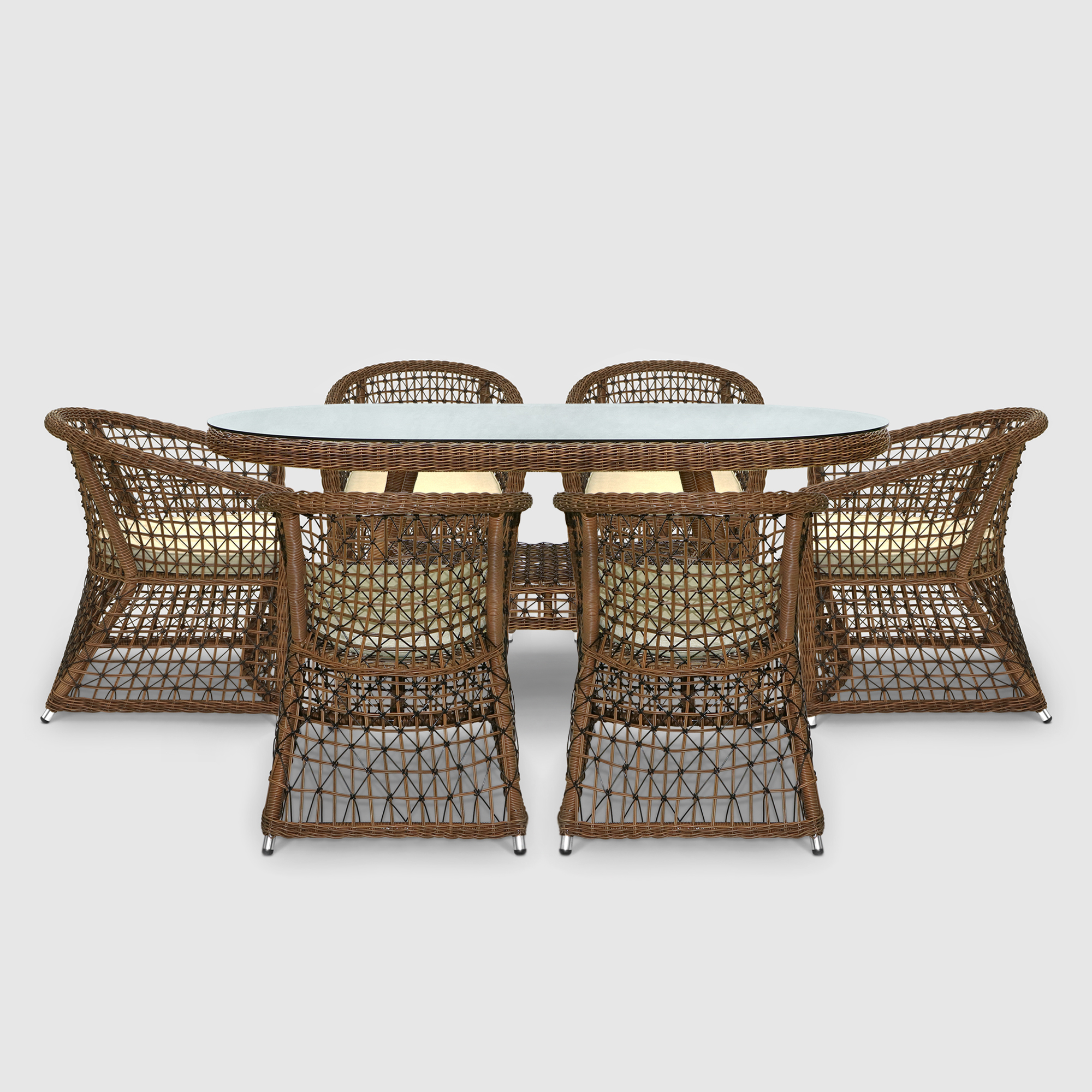 Комплект мебели NS RATTAN/MAVI 117-6TCH 7 предметов, цвет коричневый, размер 70х66х83 см