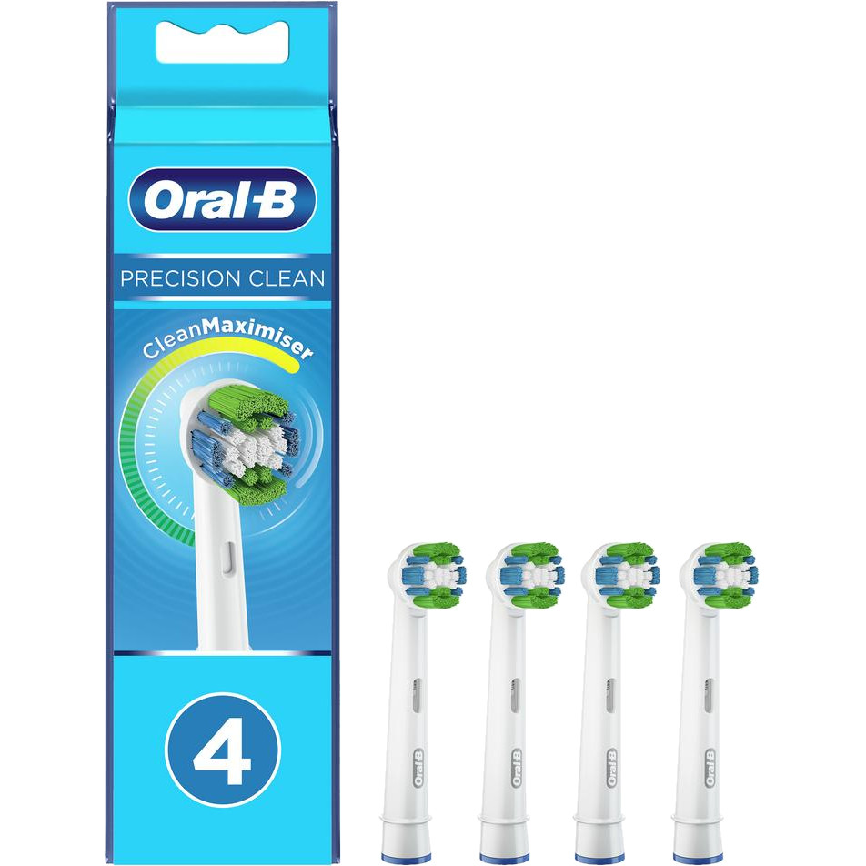 Набор сменных насадок Braun Oral-B Precision Clean EB20RB 4 шт, цвет белый - фото 1