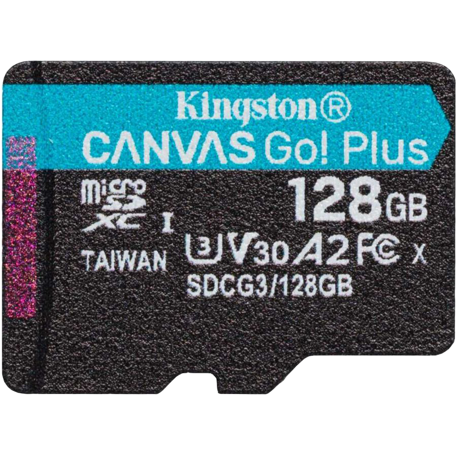 

Карта памяти Kingston Canvas Go Plus microSDXC 128 Гб, Черный