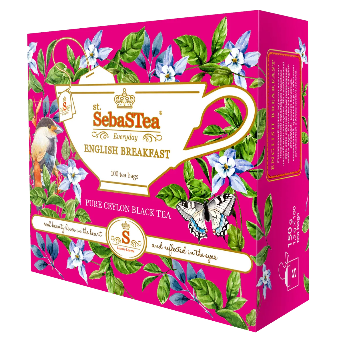 фото Чайный набор sebastea spring tea cup, 150 г х 100 пакетиков