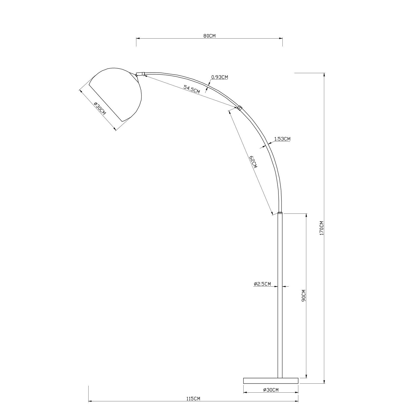 фото Торшер arte lamp paolo a5822pn-1pb