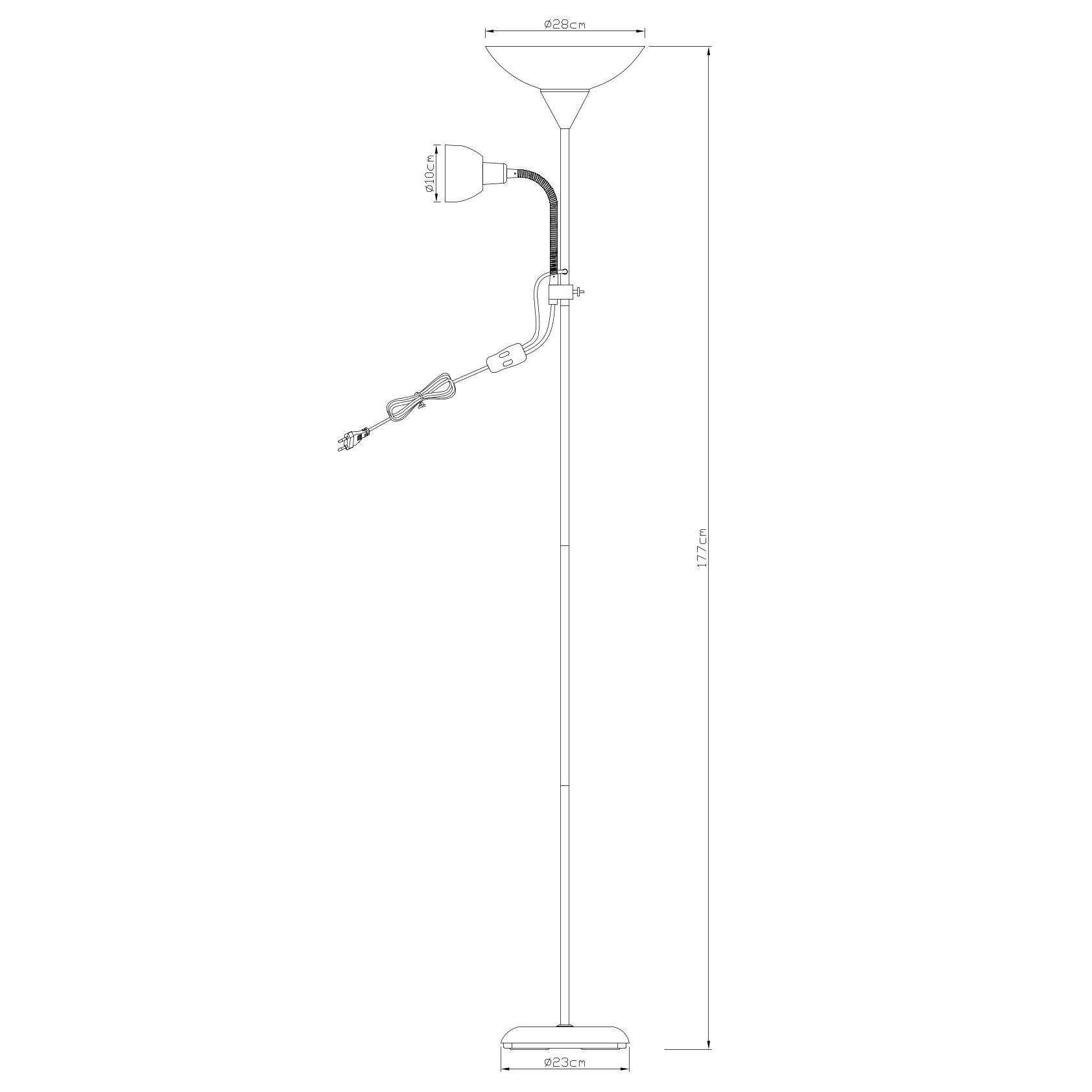 фото Торшер arte lamp duetto a9569pn-2bk