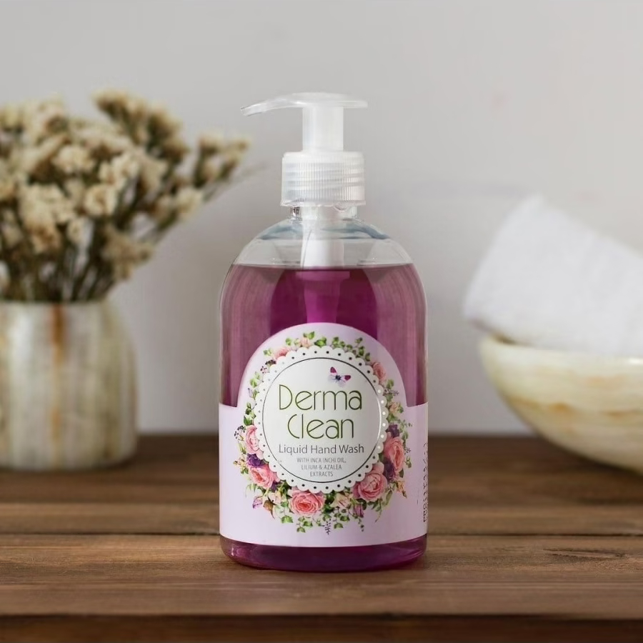Мыло жидкое для рук Derma clean с экстрактом лилии и азалии 500 мл - фото 3