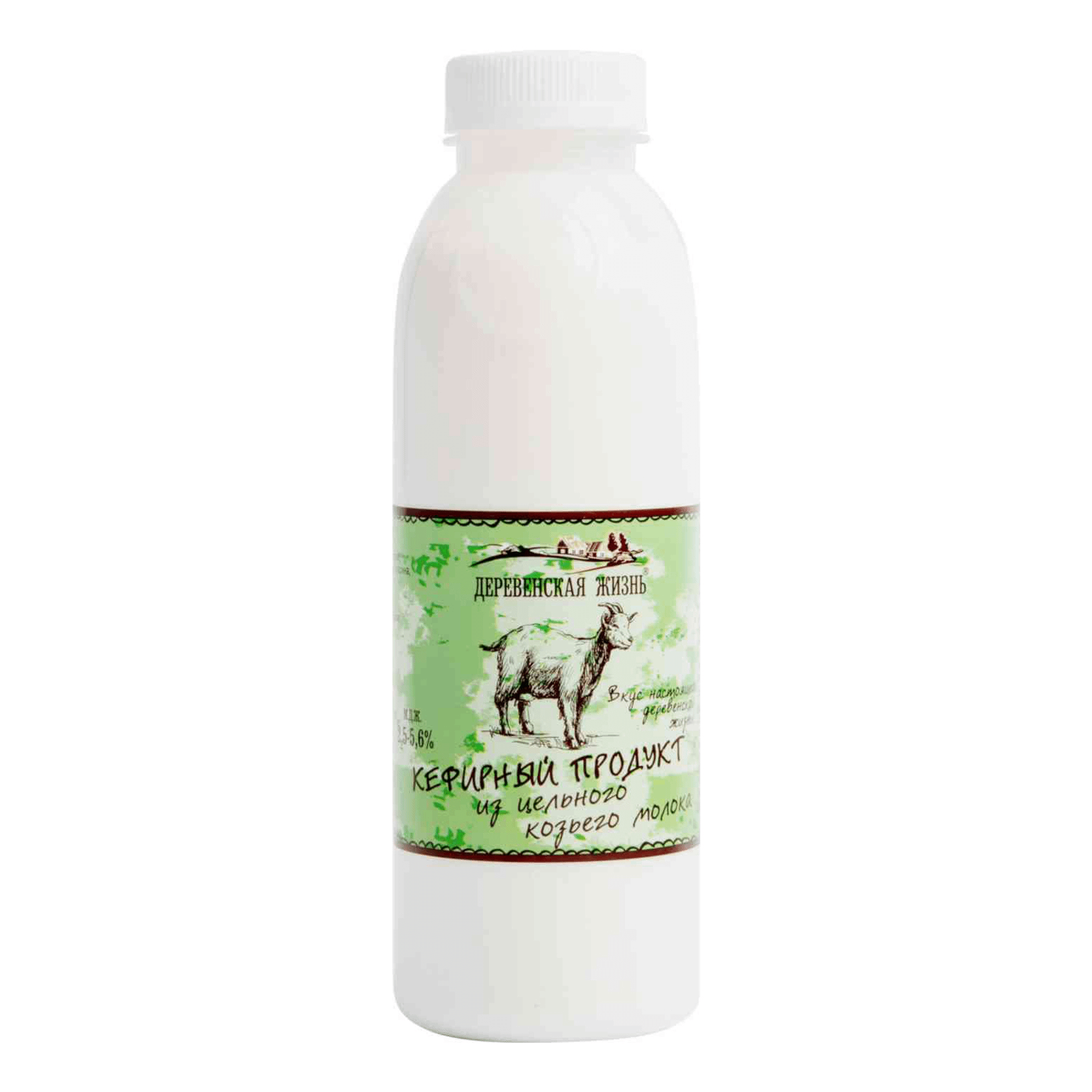 Кефирный продукт термостатный Деревенская жизнь из цельного козьего молока, 450 г