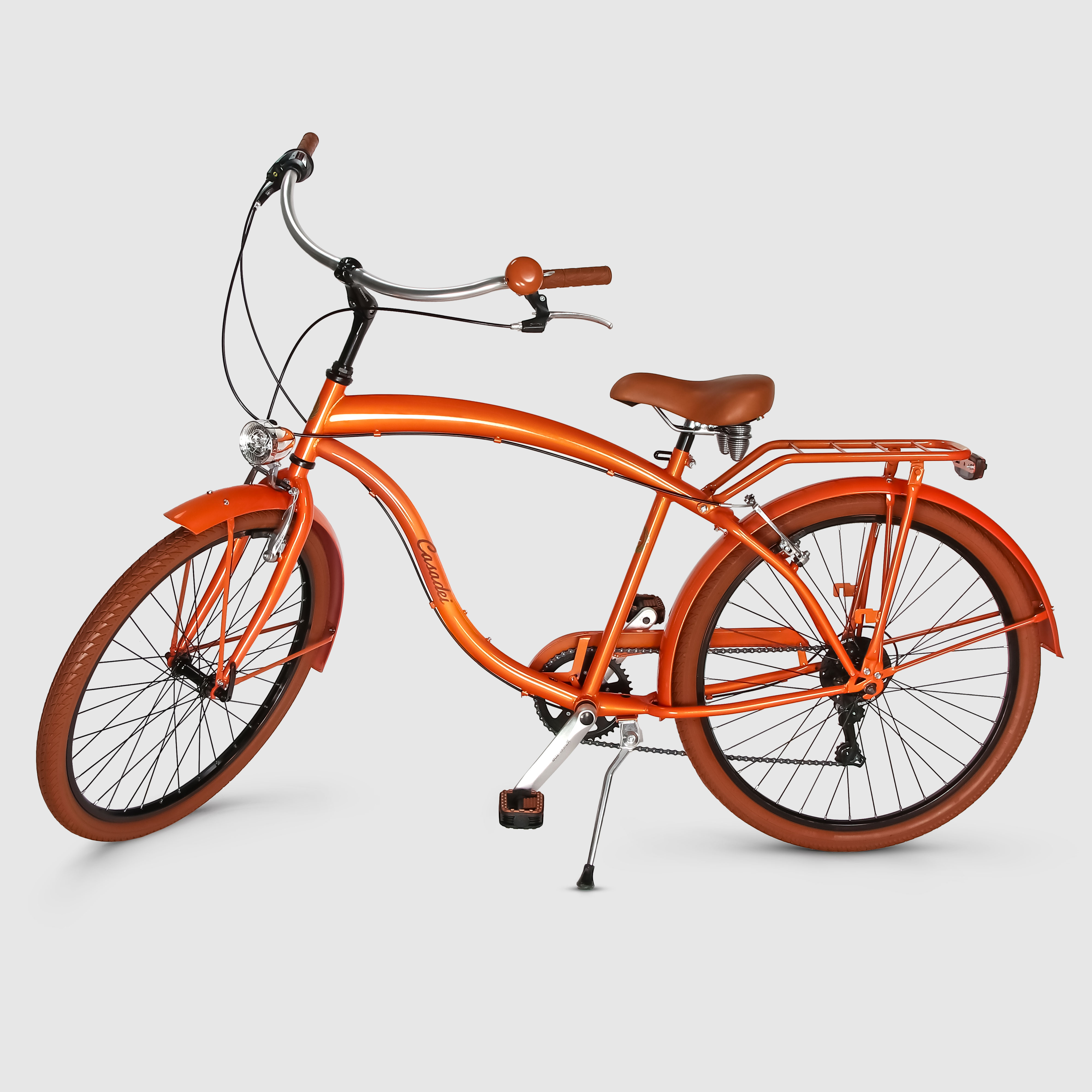 Велосипед Casadei beach cruiser 26 дюймов оранжевый, размер 47 см