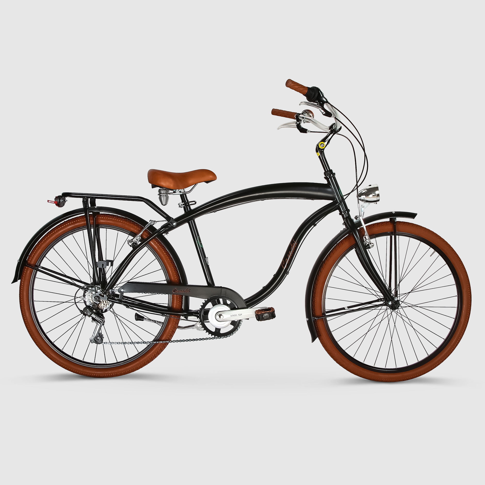 фото Велосипед casadei beach cruiser 26 дюймов черный матовый