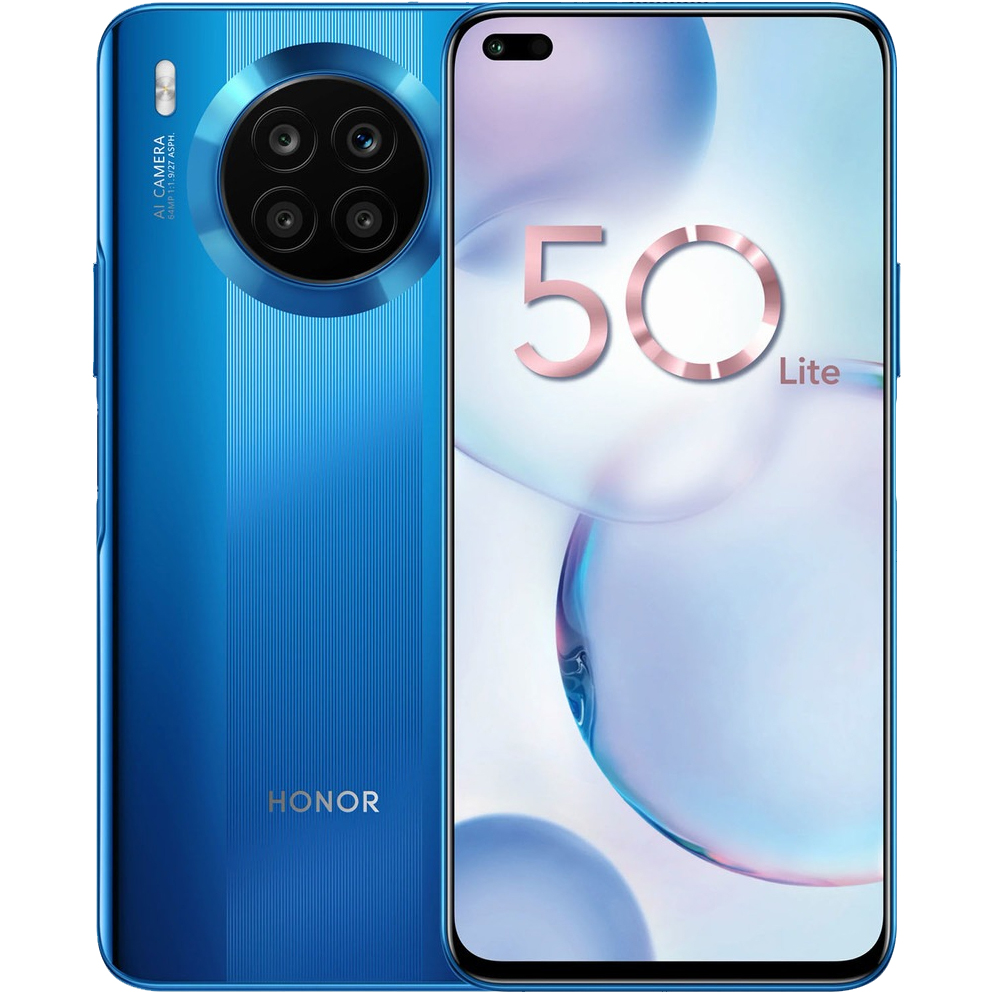 Смартфон Honor 50 Lite 6+128 Гб насыщенный синий
