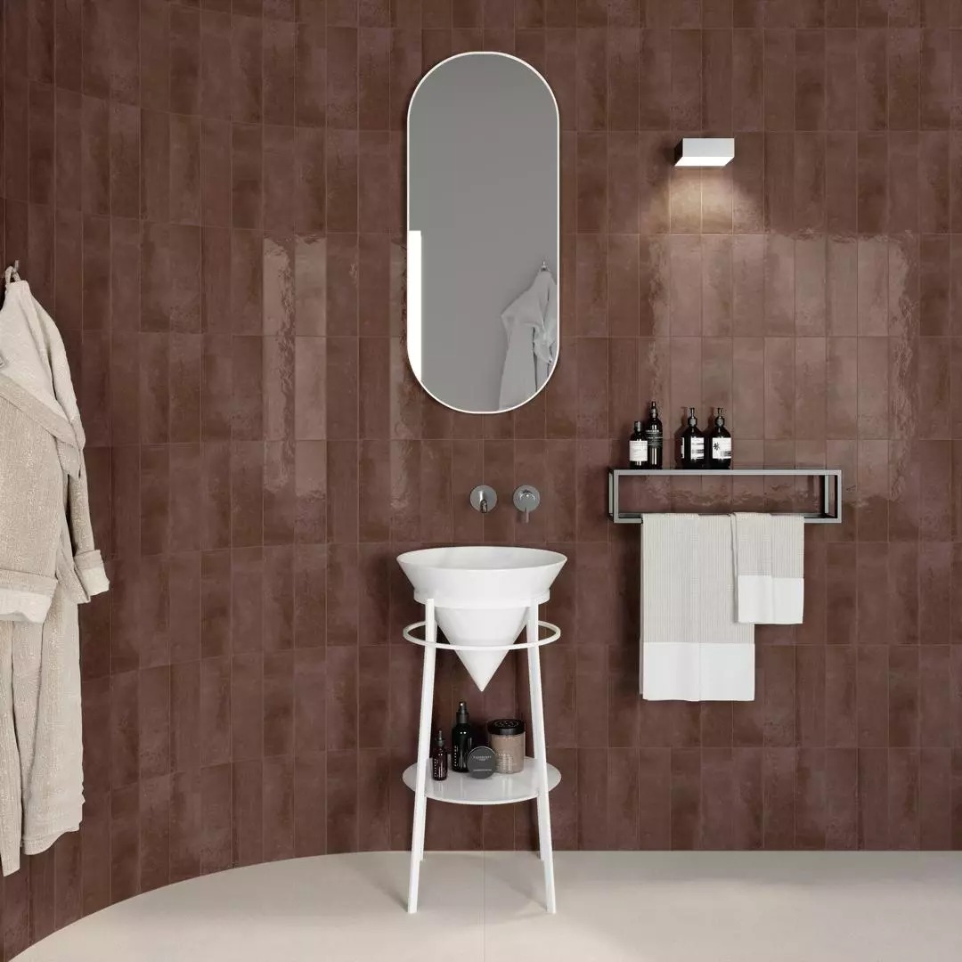 фото Раковина kerama marazzi co.wbi.44 cono 44см с бортиком встраиваемая сверху