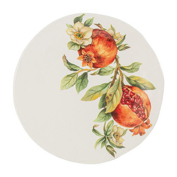 Тарелка Home and Style Melograno салатная 22 см, цвет белый - фото 1