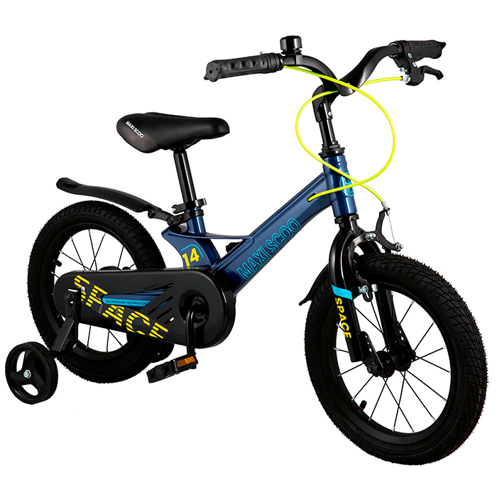 Велосипед детский Maxiscoo Space стандарт 14 дюймов синий - фото 2