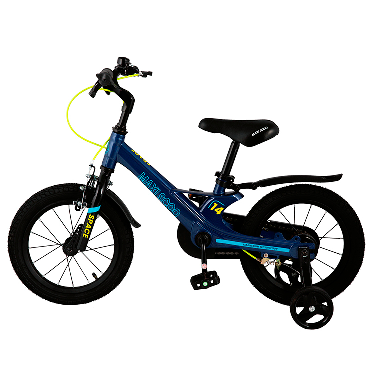 Велосипед детский Maxiscoo Space стандарт 14 дюймов синий - фото 3