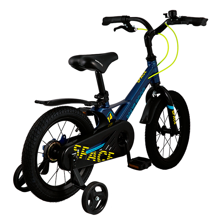 Велосипед детский Maxiscoo Space стандарт 14 дюймов синий - фото 4