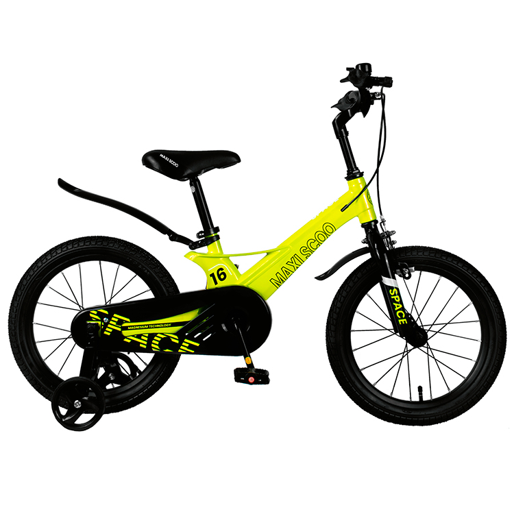 Велосипед детский Maxiscoo Space стандарт 16 дюймов желтый - фото 1