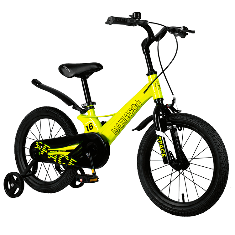 Велосипед детский Maxiscoo Space стандарт 16 дюймов желтый - фото 2