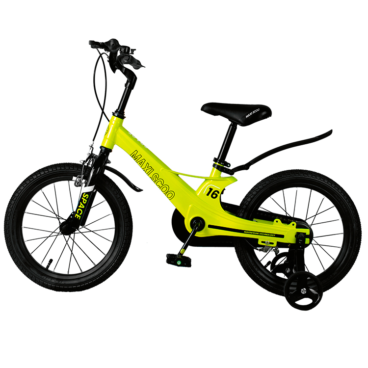 Велосипед детский Maxiscoo Space стандарт 16 дюймов желтый - фото 3