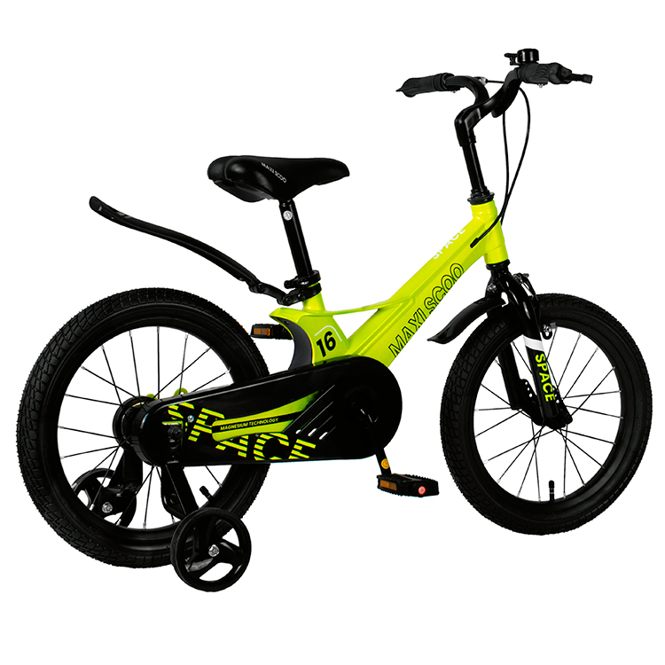 Велосипед детский Maxiscoo Space стандарт 16 дюймов желтый - фото 4
