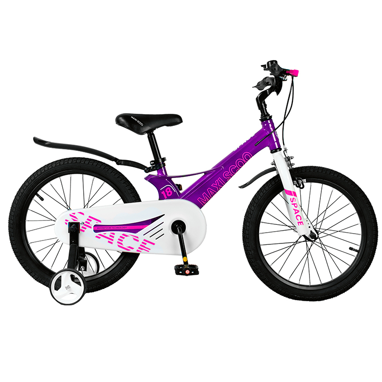 Велосипед детский Maxiscoo Space стандарт 18 дюймов фиолетовый