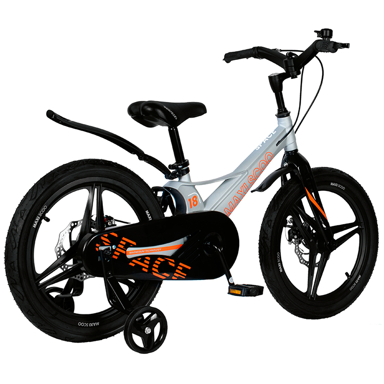 Велосипед детский Maxiscoo Space делюкс 18 дюймов графит, цвет серый - фото 4
